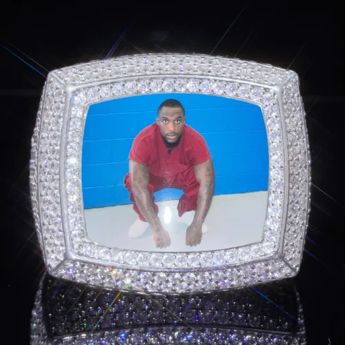 3D CUSTOM PICTURE ICED RING sold by The GUU Shop