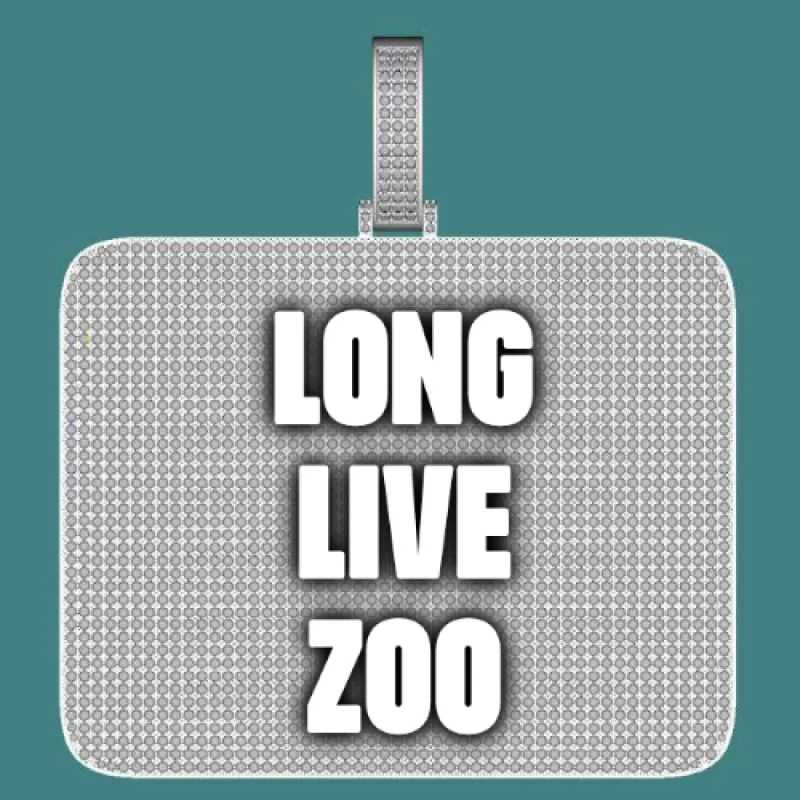 CUSTOM LETTER NECKLACE 3D BIG SQUARE sold by The GUU Shop