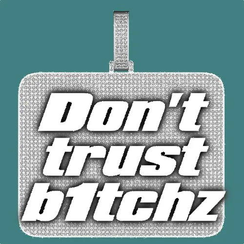 CUSTOM LETTER NECKLACE 3D BIG SQUARE sold by The GUU Shop