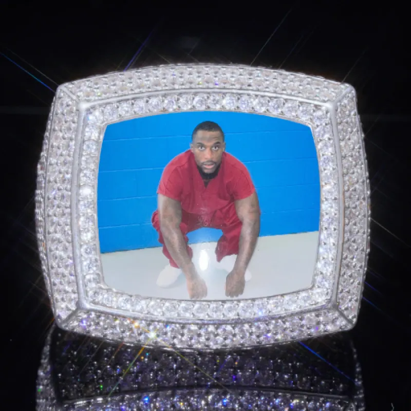 3D CUSTOM PICTURE ICED RING sold by The GUU Shop