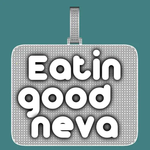 CUSTOM LETTER NECKLACE 3D BIG SQUARE sold by The GUU Shop