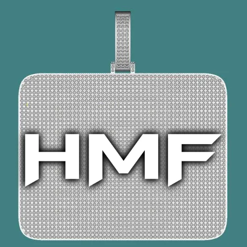 CUSTOM LETTER NECKLACE 3D BIG SQUARE sold by The GUU Shop