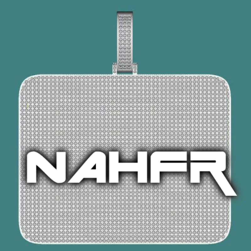 CUSTOM LETTER NECKLACE 3D BIG SQUARE sold by The GUU Shop