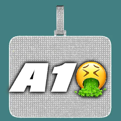 CUSTOM LETTER NECKLACE 3D BIG SQUARE sold by The GUU Shop