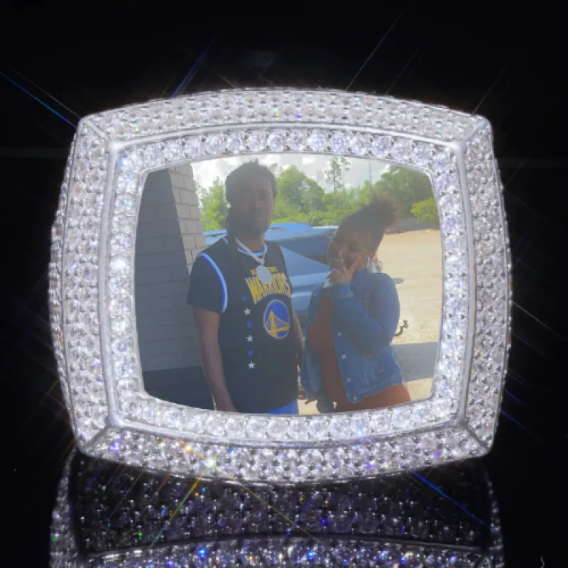 3D CUSTOM PICTURE ICED RING sold by The GUU Shop