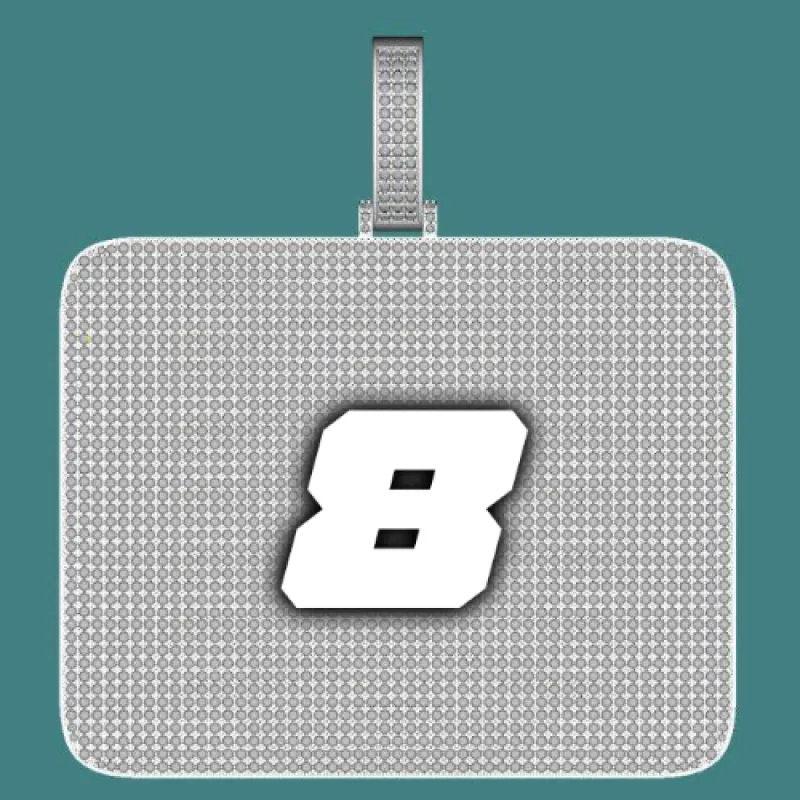 CUSTOM LETTER NECKLACE 3D BIG SQUARE sold by The GUU Shop