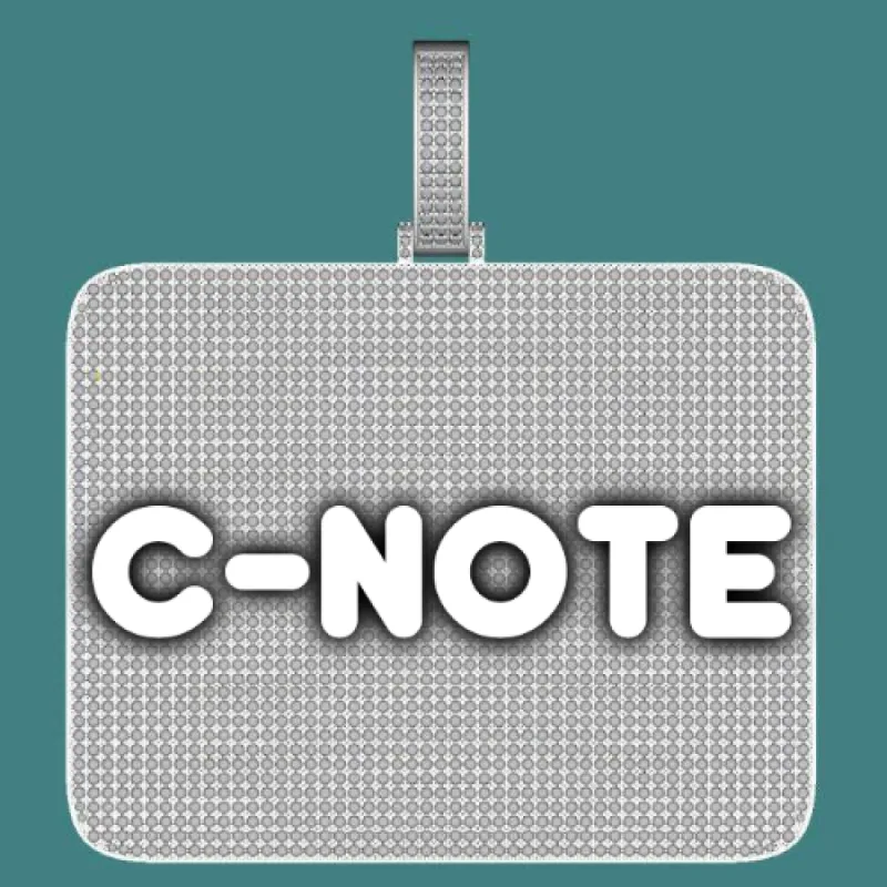 CUSTOM LETTER NECKLACE 3D BIG SQUARE sold by The GUU Shop