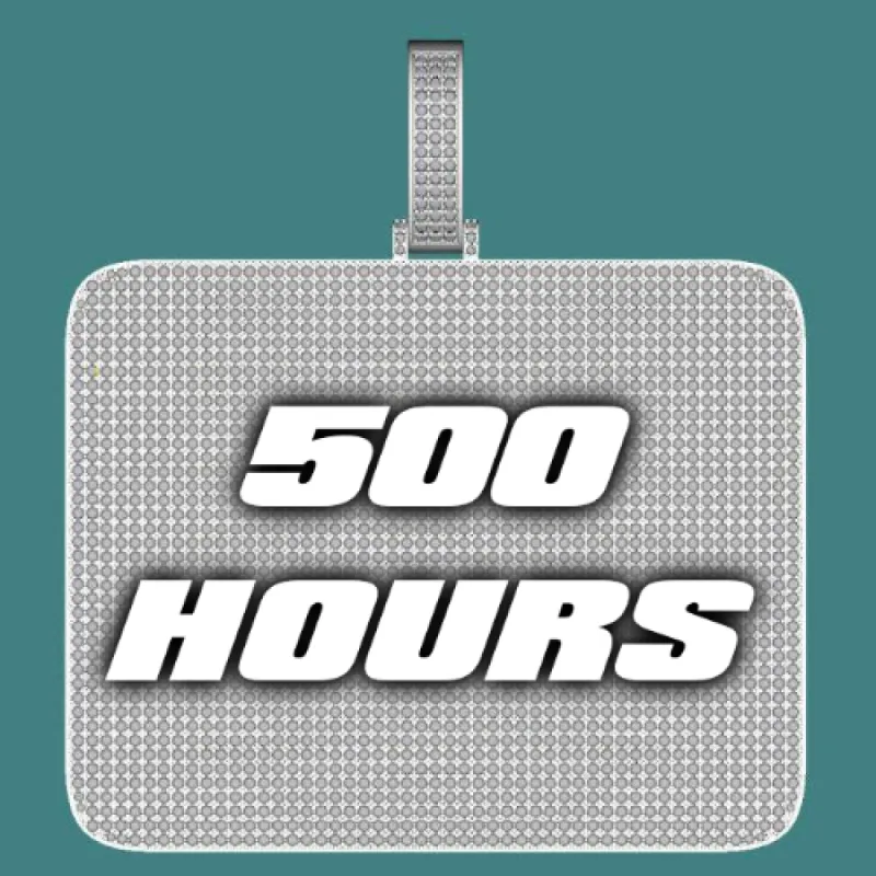 CUSTOM LETTER NECKLACE 3D BIG SQUARE sold by The GUU Shop