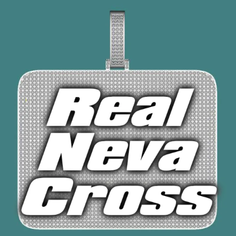 CUSTOM LETTER NECKLACE 3D BIG SQUARE sold by The GUU Shop