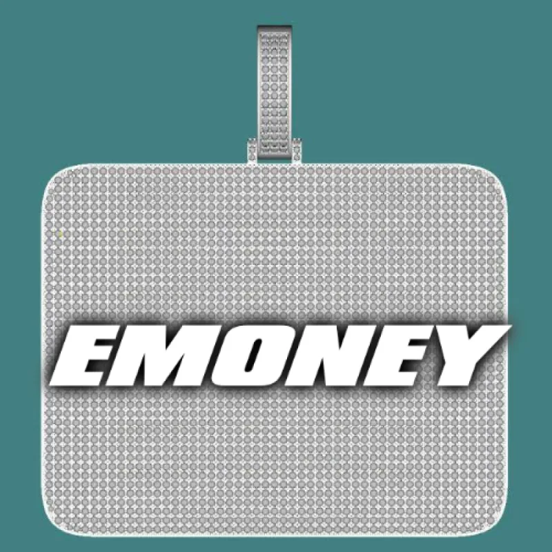 CUSTOM LETTER NECKLACE 3D BIG SQUARE sold by The GUU Shop