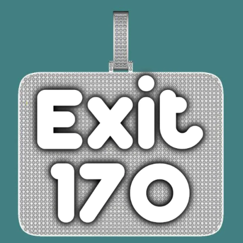 CUSTOM LETTER NECKLACE 3D BIG SQUARE sold by The GUU Shop