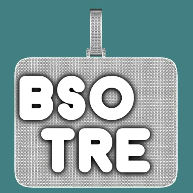 CUSTOM LETTER NECKLACE 3D BIG SQUARE sold by The GUU Shop