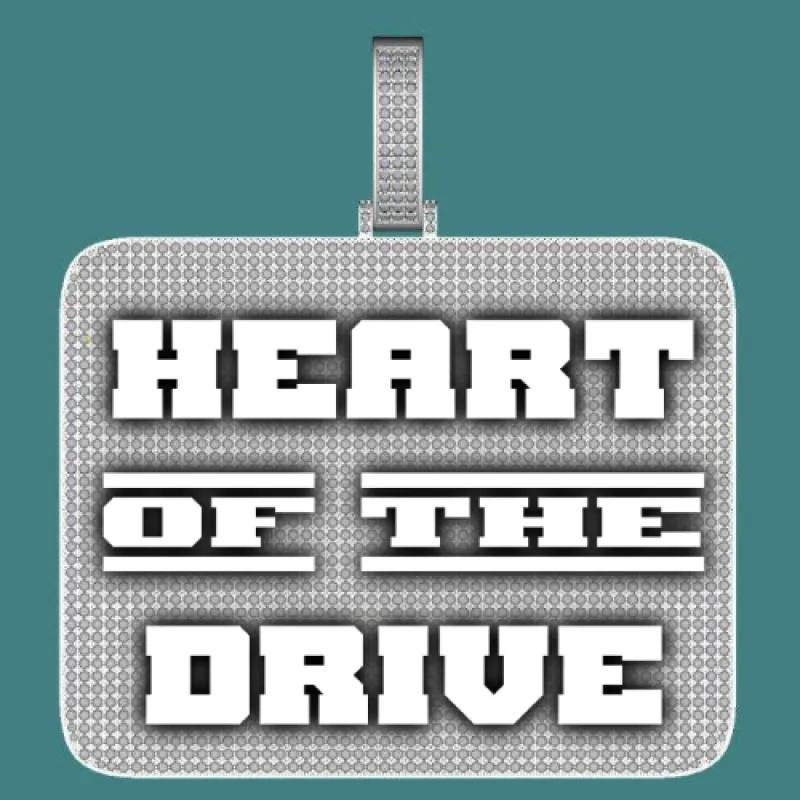 CUSTOM LETTER NECKLACE 3D BIG SQUARE sold by The GUU Shop