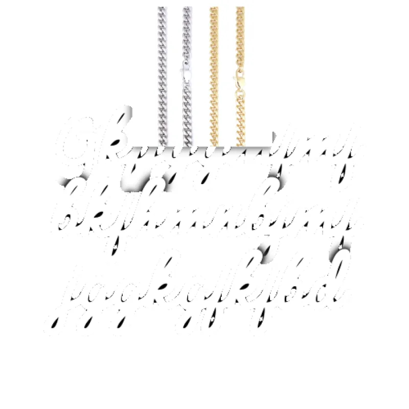 Script Custom Letter Necklace sold by The GUU Shop