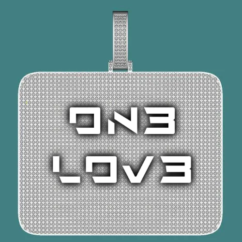 CUSTOM LETTER NECKLACE 3D BIG SQUARE sold by The GUU Shop