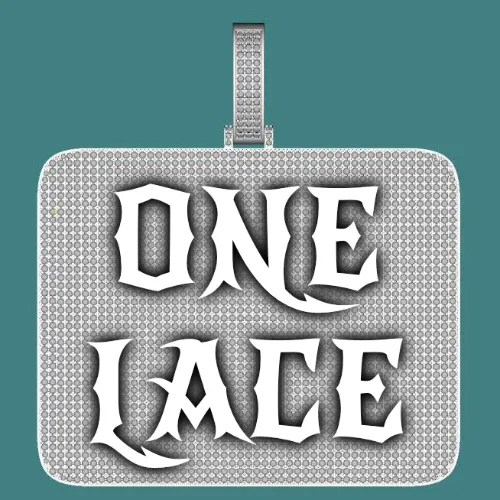 CUSTOM LETTER NECKLACE 3D BIG SQUARE sold by The GUU Shop