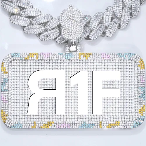 CUSTOM LETTER NECKLACE 3D COLORFUL SQUARE sold by The GUU Shop