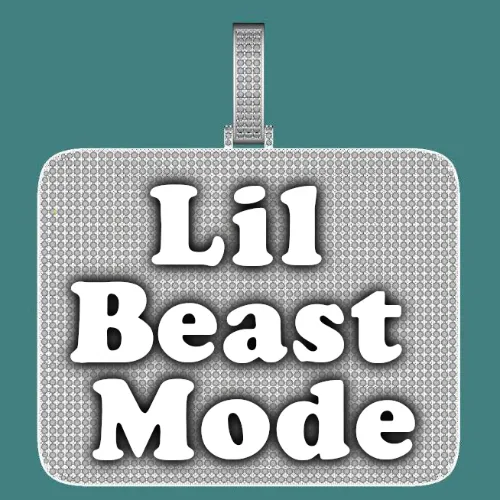 CUSTOM LETTER NECKLACE 3D BIG SQUARE sold by The GUU Shop