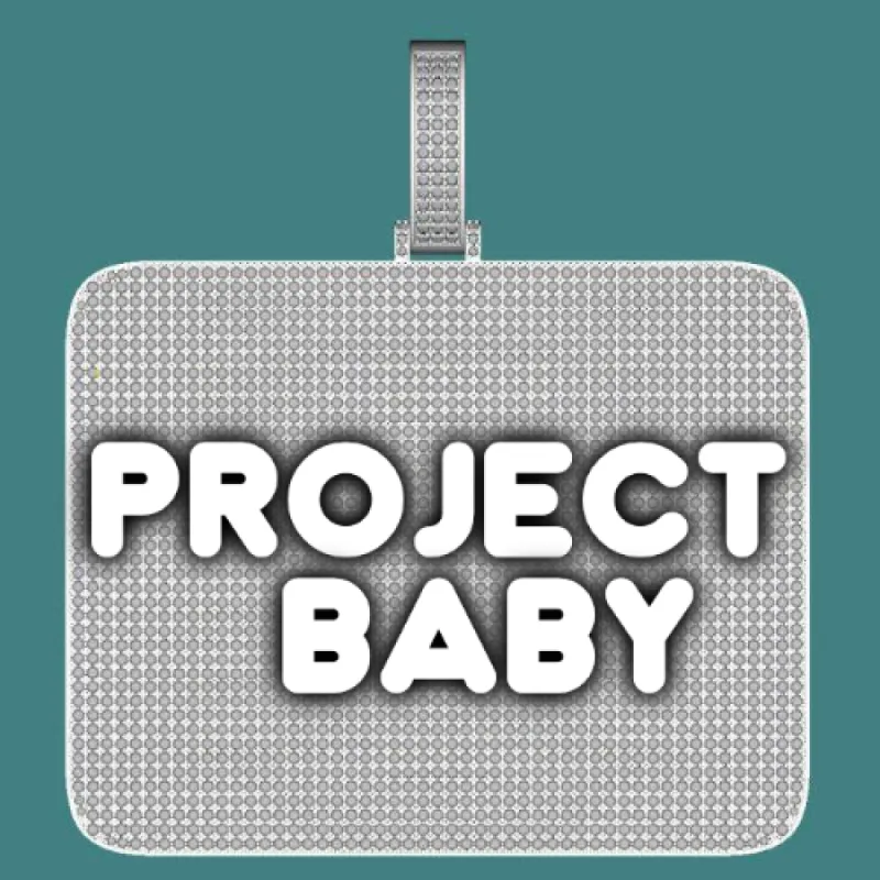 CUSTOM LETTER NECKLACE 3D BIG SQUARE sold by The GUU Shop