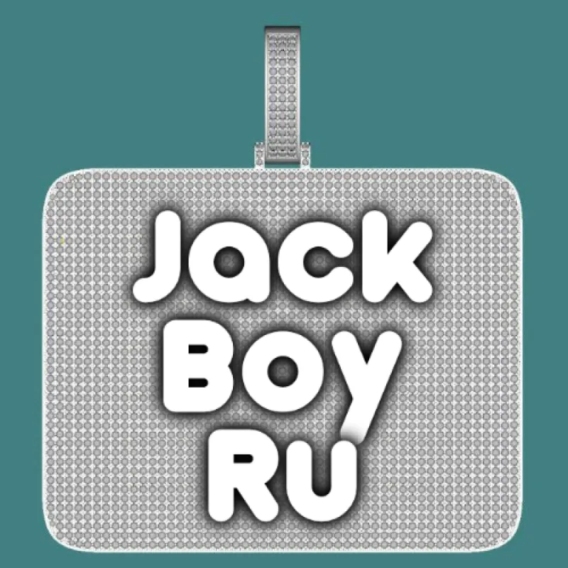 CUSTOM LETTER NECKLACE 3D BIG SQUARE sold by The GUU Shop