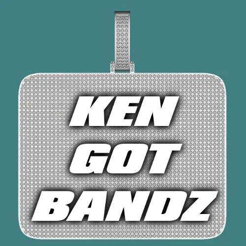 CUSTOM LETTER NECKLACE 3D BIG SQUARE sold by The GUU Shop