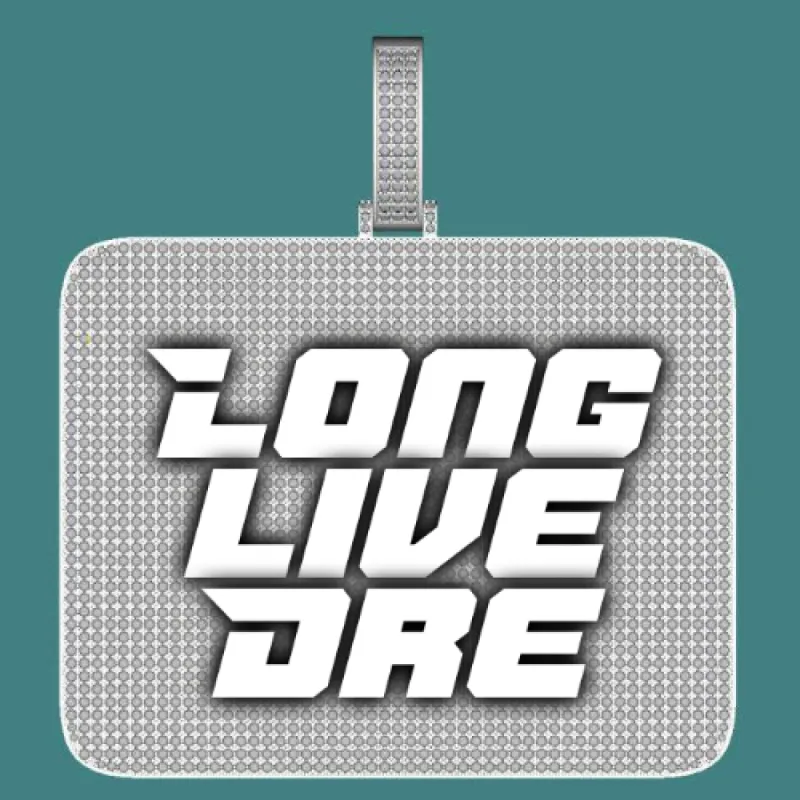 CUSTOM LETTER NECKLACE 3D BIG SQUARE sold by The GUU Shop