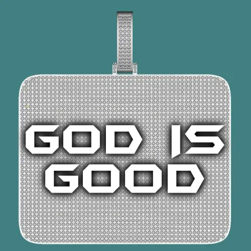 CUSTOM LETTER NECKLACE 3D BIG SQUARE sold by The GUU Shop