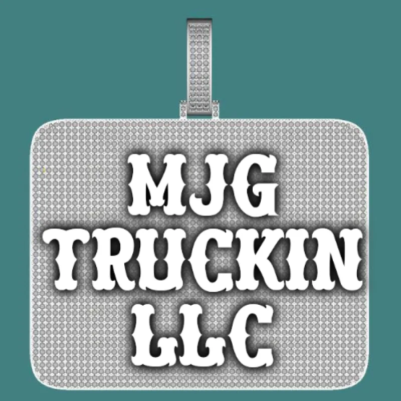 CUSTOM LETTER NECKLACE 3D BIG SQUARE sold by The GUU Shop