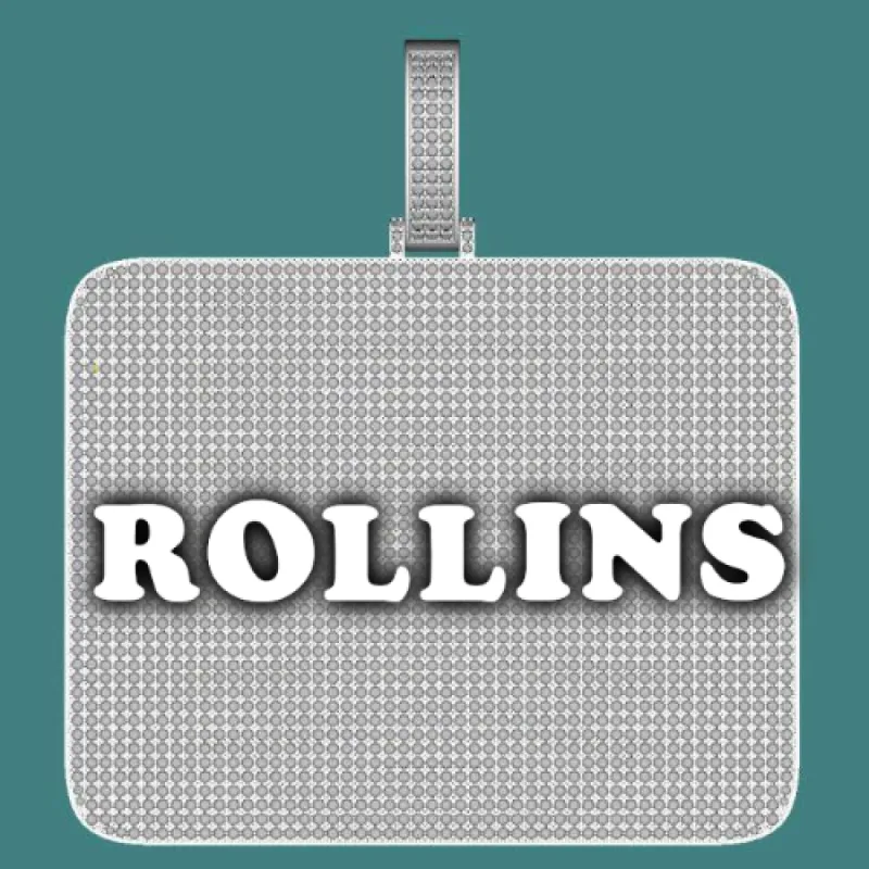 CUSTOM LETTER NECKLACE 3D BIG SQUARE sold by The GUU Shop