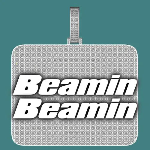 CUSTOM LETTER NECKLACE 3D BIG SQUARE sold by The GUU Shop