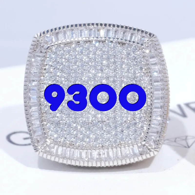 CUSTOM LETTER 3D ICED RING sold by The GUU Shop