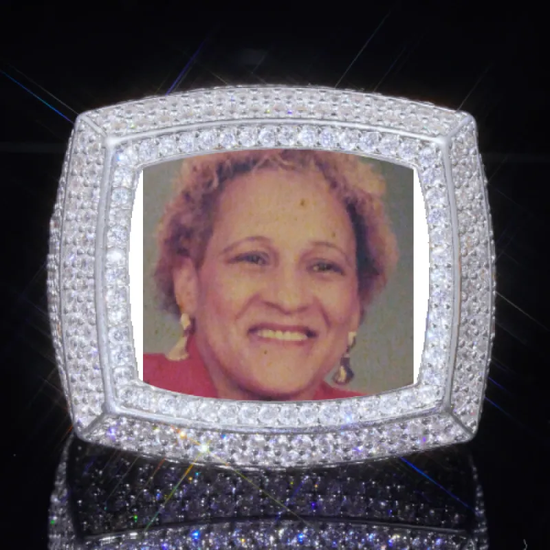 3D CUSTOM PICTURE ICED RING sold by The GUU Shop