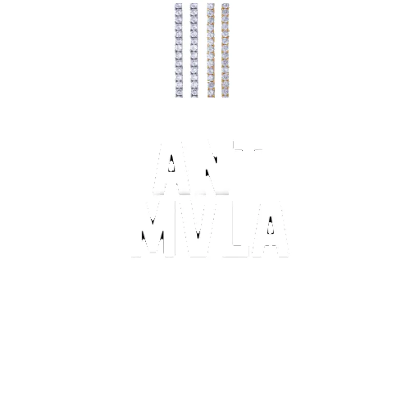 Custom Letters Baguette Two Layer Necklace sold by The GUU Shop