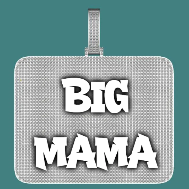 CUSTOM LETTER NECKLACE 3D BIG SQUARE sold by The GUU Shop