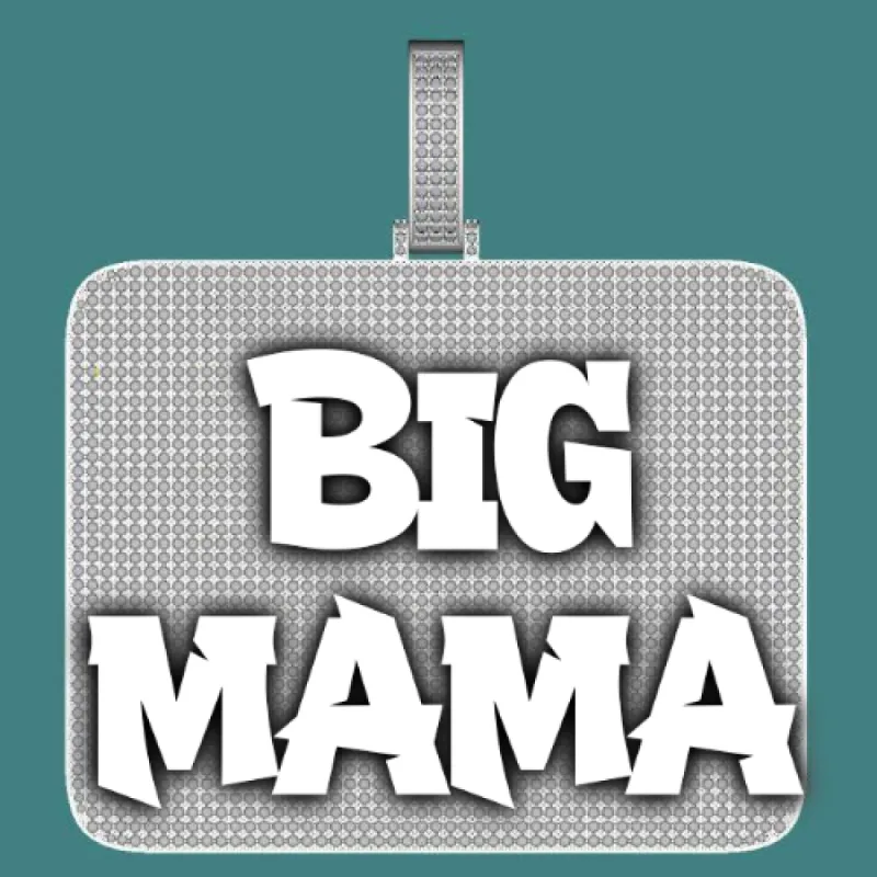 CUSTOM LETTER NECKLACE 3D BIG SQUARE sold by The GUU Shop