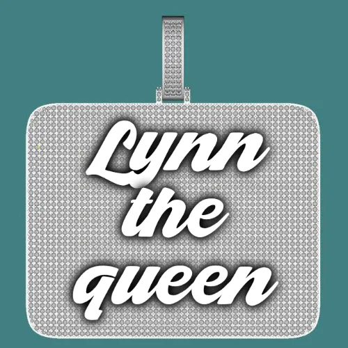 CUSTOM LETTER NECKLACE 3D BIG SQUARE sold by The GUU Shop