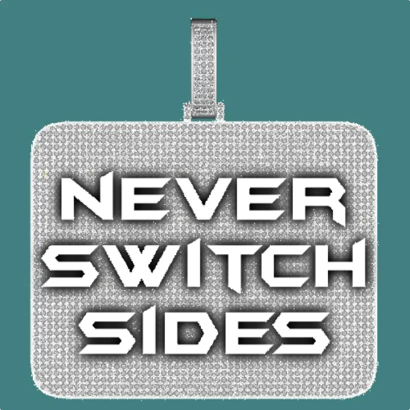 CUSTOM LETTER NECKLACE 3D BIG SQUARE sold by The GUU Shop