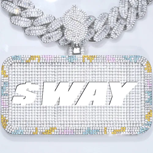 CUSTOM LETTER NECKLACE 3D COLORFUL SQUARE sold by The GUU Shop