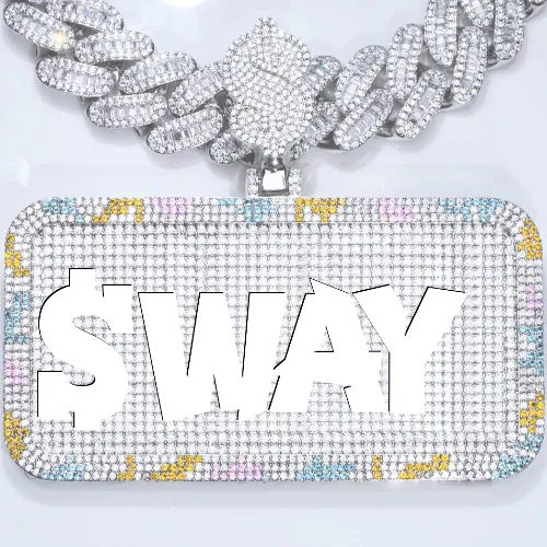 CUSTOM LETTER NECKLACE 3D COLORFUL SQUARE sold by The GUU Shop