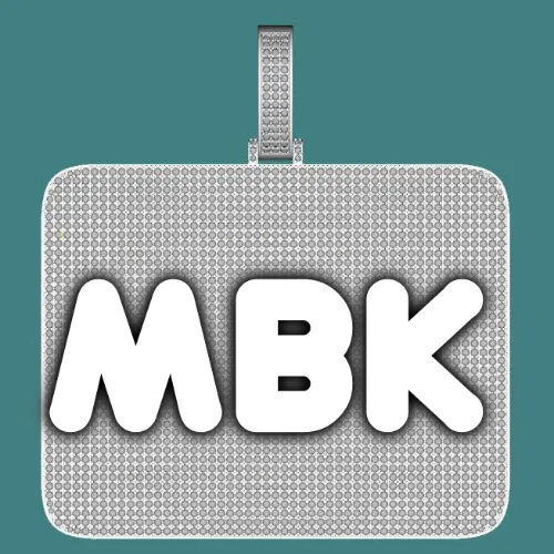 CUSTOM LETTER NECKLACE 3D BIG SQUARE sold by The GUU Shop