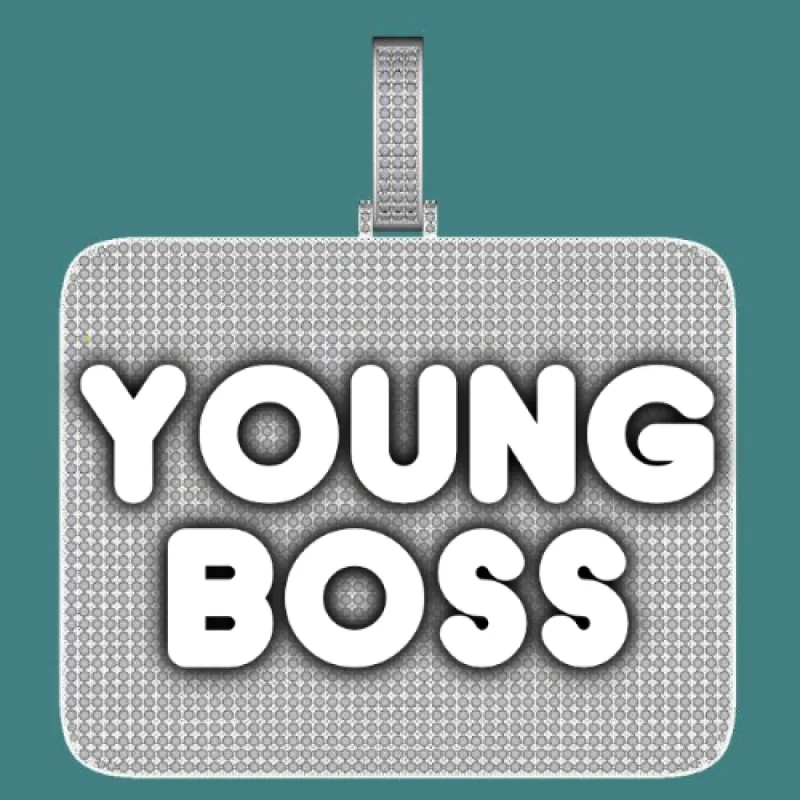 CUSTOM LETTER NECKLACE 3D BIG SQUARE sold by The GUU Shop