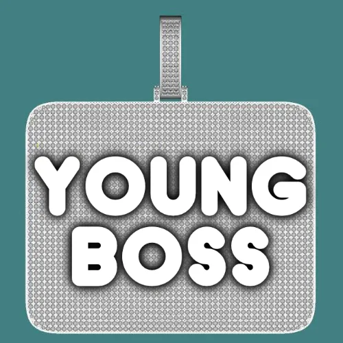 CUSTOM LETTER NECKLACE 3D BIG SQUARE sold by The GUU Shop