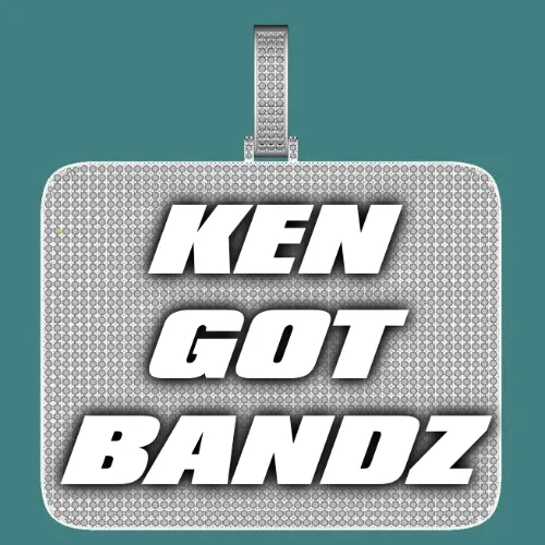 CUSTOM LETTER NECKLACE 3D BIG SQUARE sold by The GUU Shop