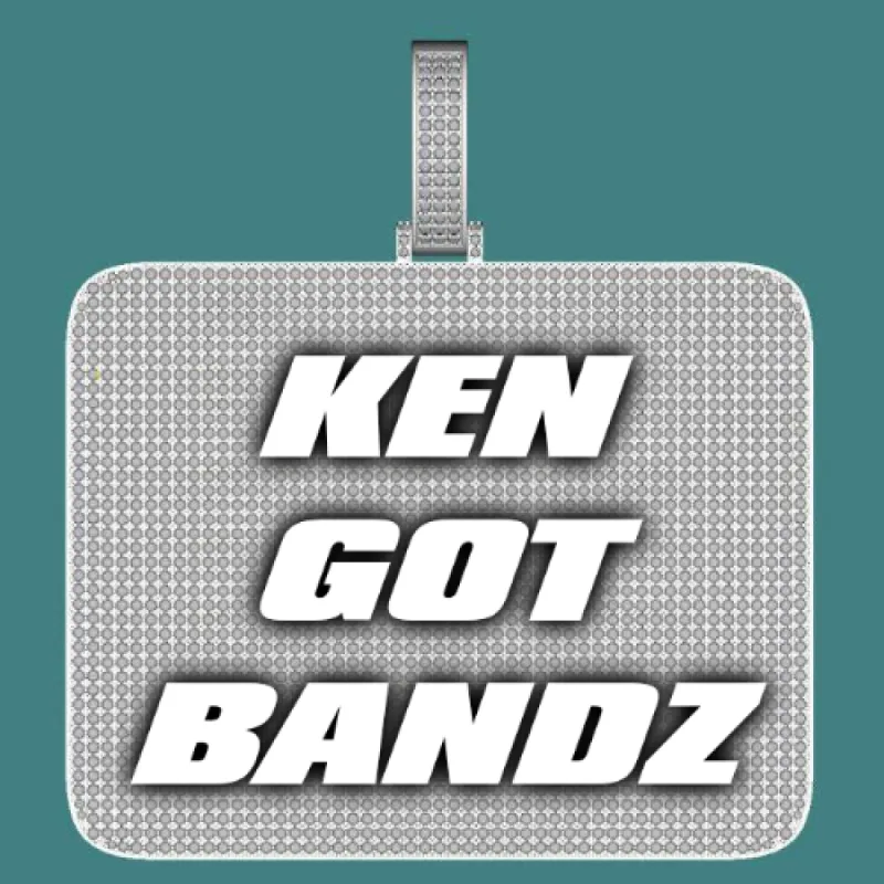 CUSTOM LETTER NECKLACE 3D BIG SQUARE sold by The GUU Shop