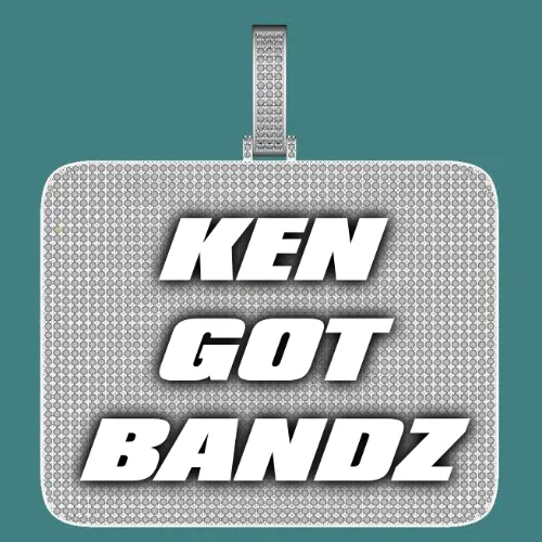 CUSTOM LETTER NECKLACE 3D BIG SQUARE sold by The GUU Shop