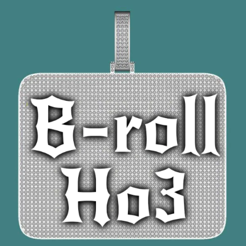 CUSTOM LETTER NECKLACE 3D BIG SQUARE sold by The GUU Shop