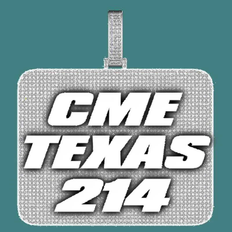 CUSTOM LETTER NECKLACE 3D BIG SQUARE sold by The GUU Shop