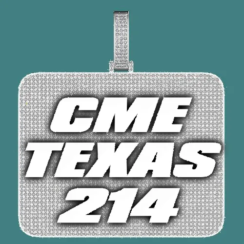 CUSTOM LETTER NECKLACE 3D BIG SQUARE sold by The GUU Shop