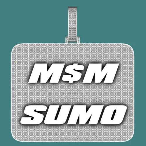 CUSTOM LETTER NECKLACE 3D BIG SQUARE sold by The GUU Shop