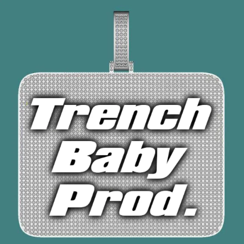 CUSTOM LETTER NECKLACE 3D BIG SQUARE sold by The GUU Shop